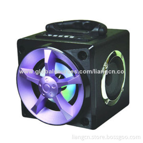 Modern Design Portable Wooden Speaker with FM, USB Reader, Micro SD Card Slot with Bluetooth Option